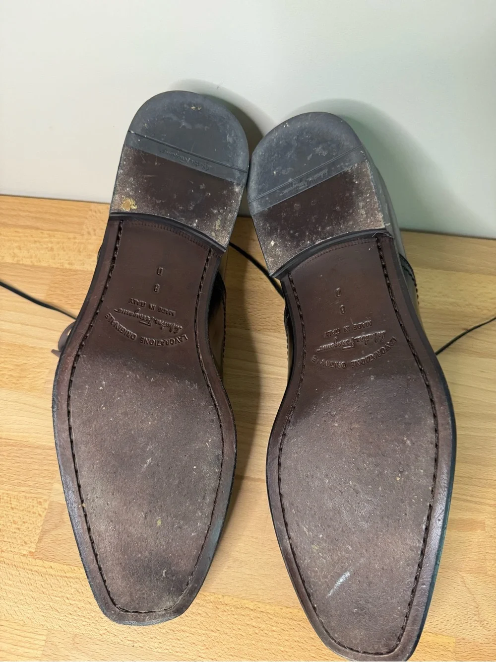 Salvatore Ferragamo polished black